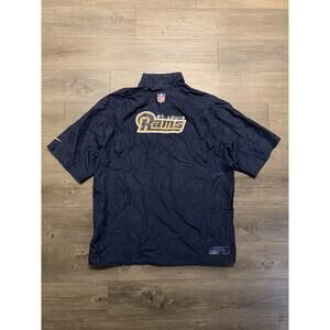 Nike NFL St Louis Rams On Field Sideline Coaches 1/4 Zip Jacket Size L Aggabao